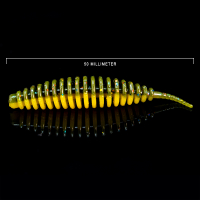 Kunstköder Rib-Worm Fluo Green UV Shrimp