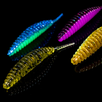 Kunstköder Rib-Worm Fluo Green UV Shrimp