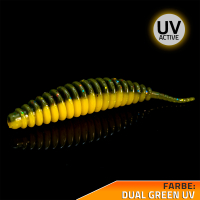 Kunstk&ouml;der Rib-Worm Dual Green UV Shrimp